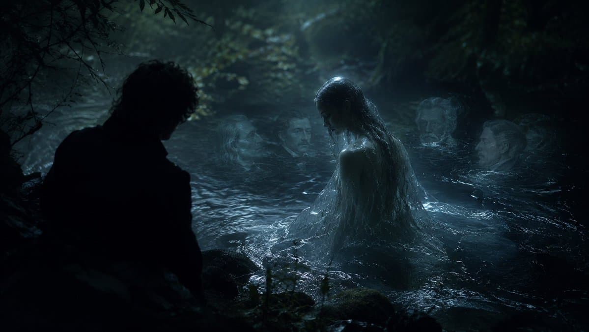 Comic / Storyboard - Moonlit Undine Forest Lake