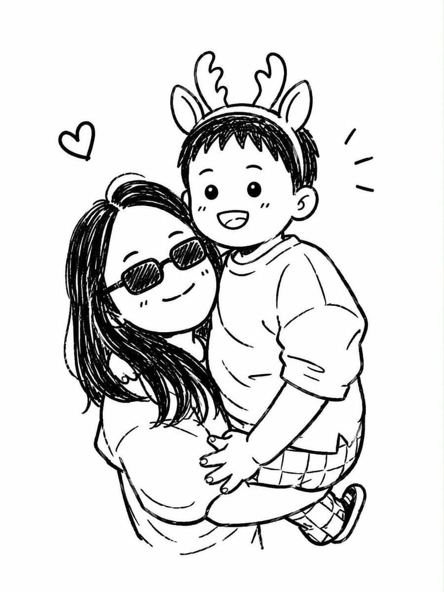 Comic / Storyboard - Photo to Chibi Doodle Transformation