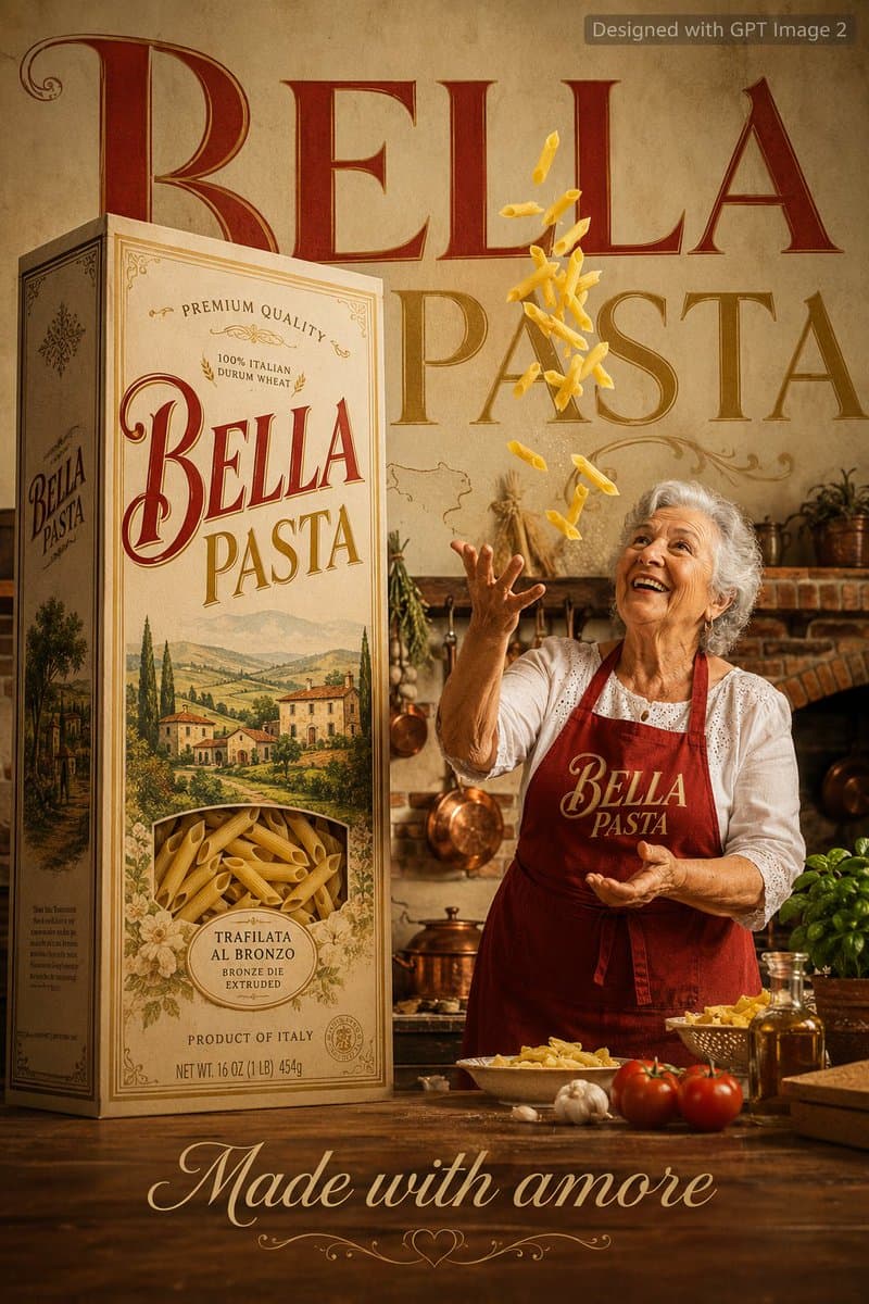 Product Marketing - Italian Food Advertisement Poster