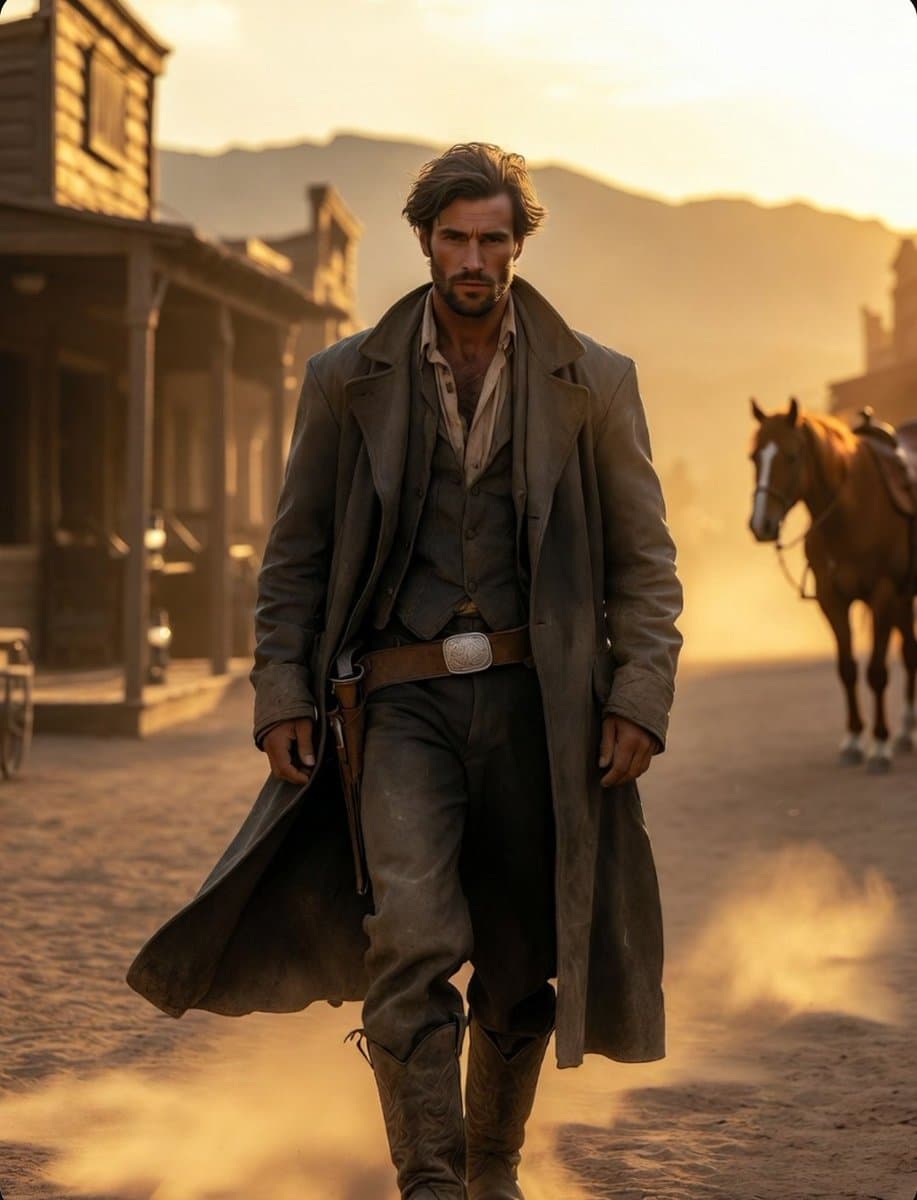 Comic / Storyboard - Cinematic Wild West Gunslinger