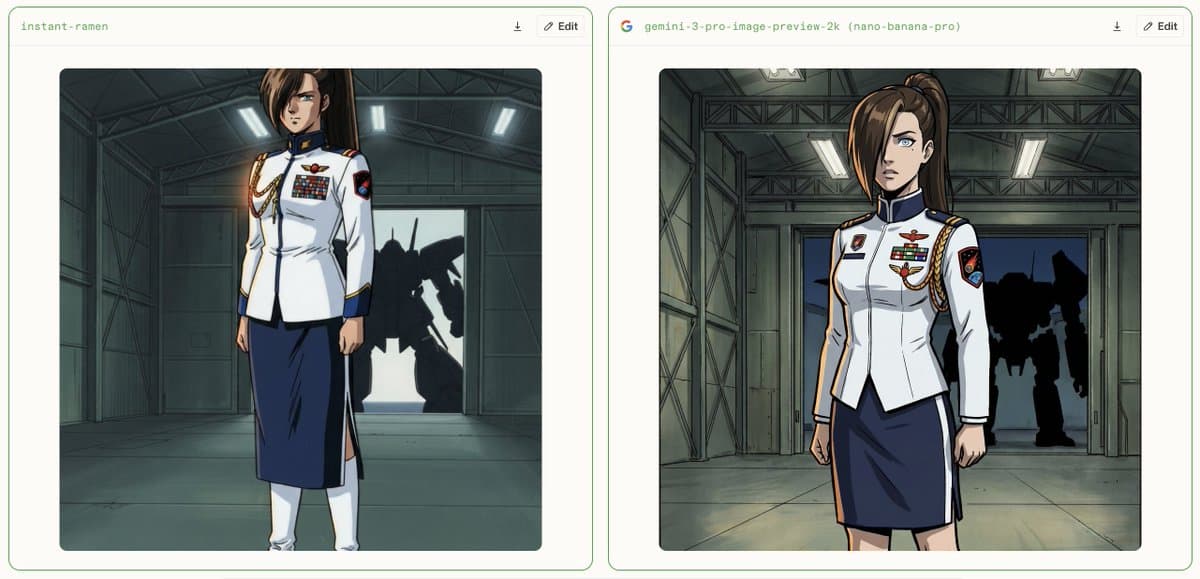 Comic / Storyboard - Female Dress White Uniform Detail