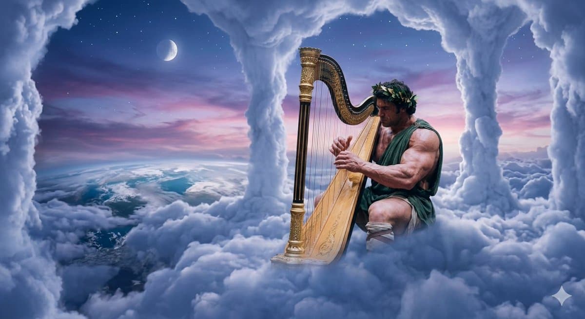 Comic / Storyboard - Mythological Hercules with Harp