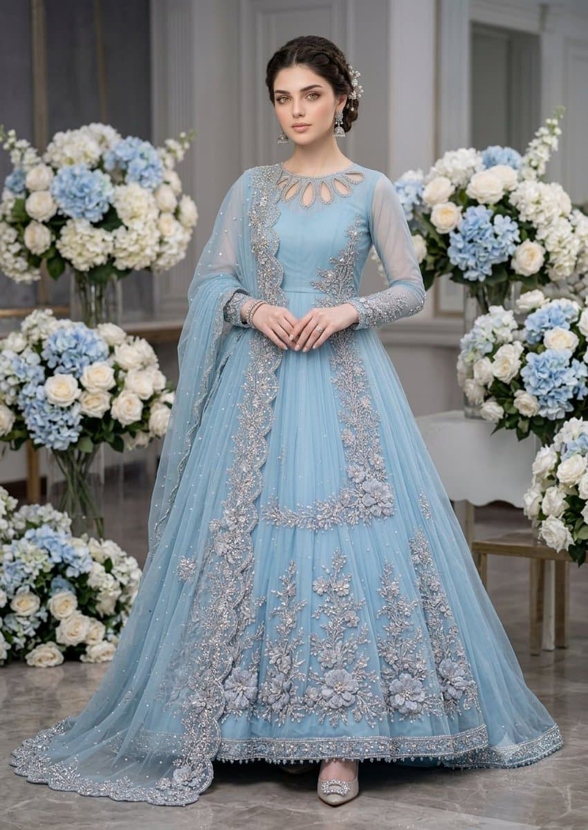 E-commerce Main Image - Pakistani Maxi Gown Fashion