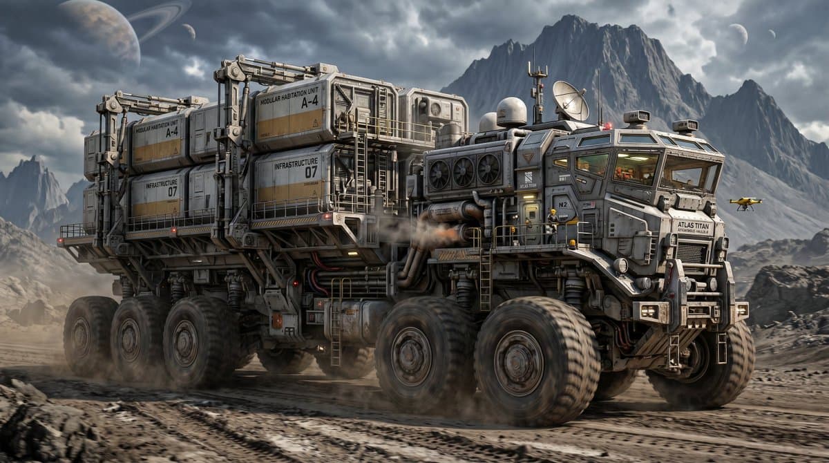 Game Asset - Atlas Titan Heavy Cargo Hauler