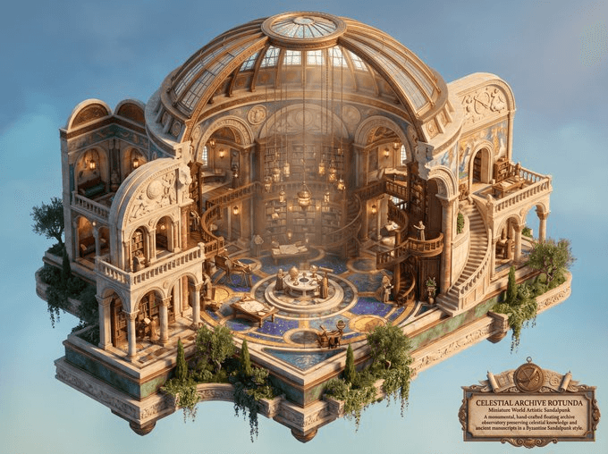 Game Asset - Celestial Archive Sandalpunk Miniature