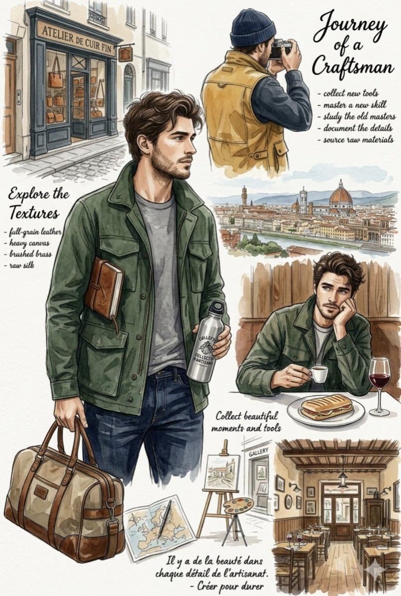 Infographic / Edu Visual - European Travel Lifestyle Moodboard