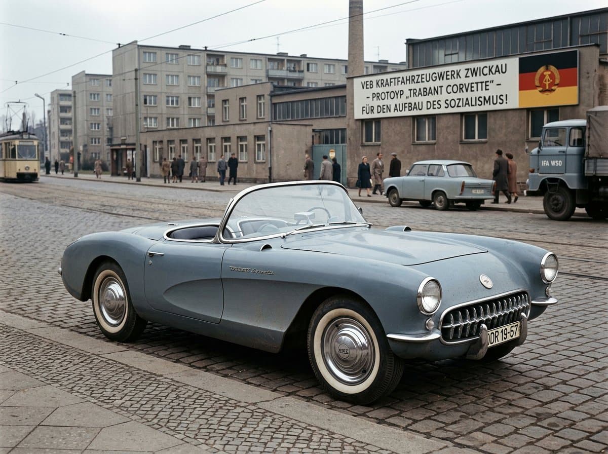 Infographic / Edu Visual - GDR Alternate History Car Design