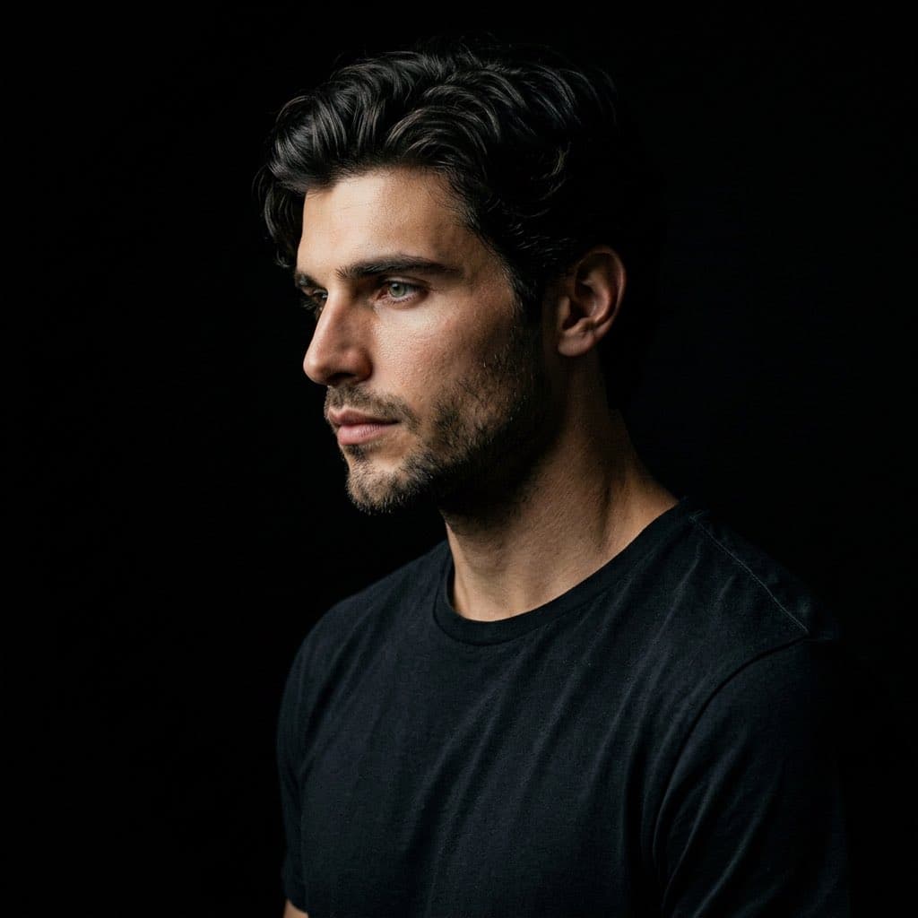Profile / Avatar - Cinematic Black and White Portrait Transformation