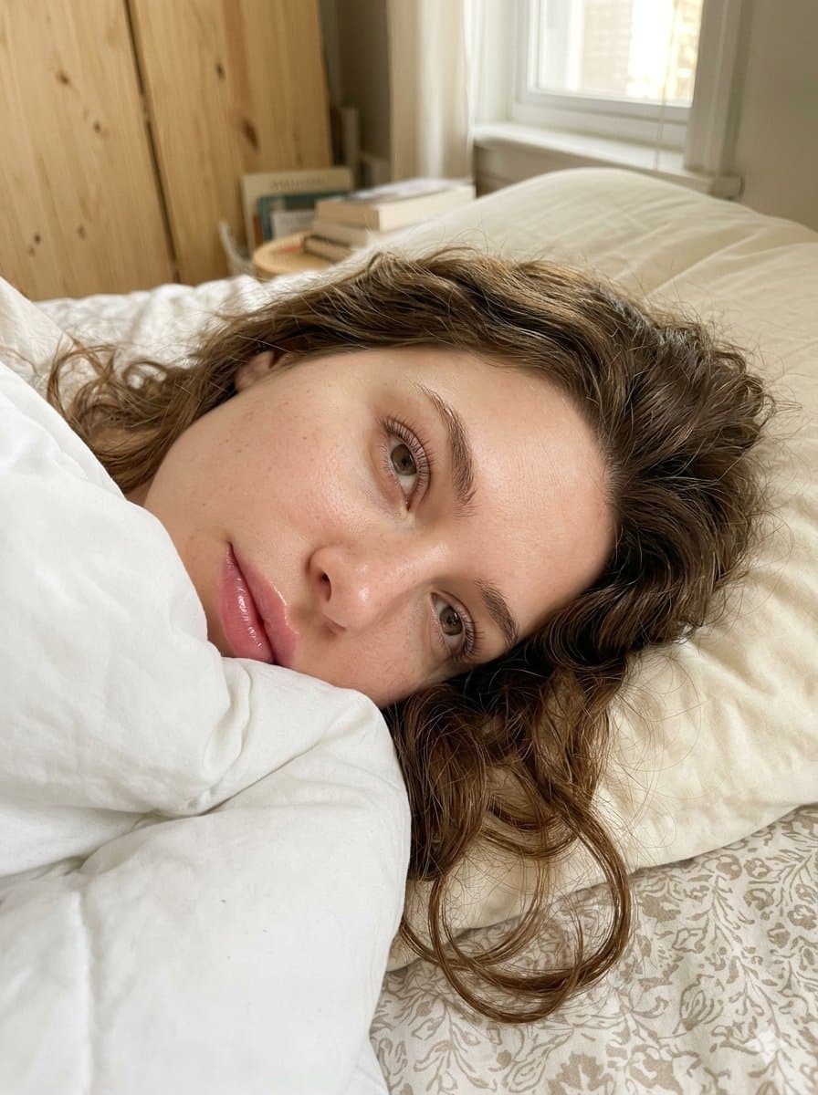 Profile / Avatar - Hyper-Realistic Morning Bed Selfie